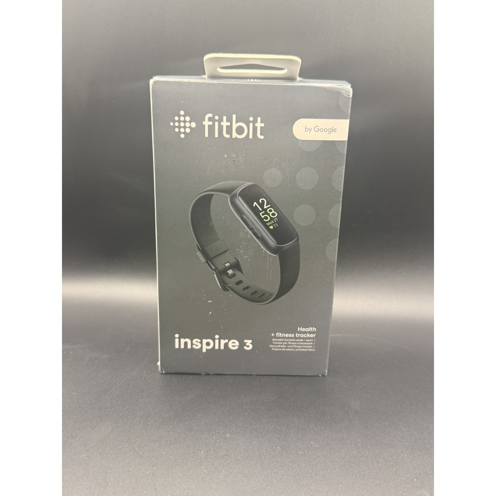 Fitbit Inspire 3 Health & Fitness Tracker Midnight Zen Black -
